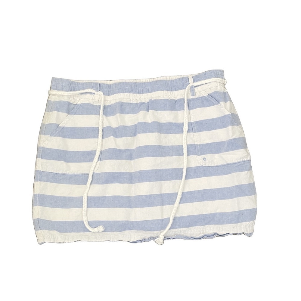 Women's Bob Timberlake Blue & White Striped Shorts Preloved